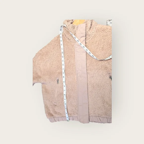 Vuori Umber Pink Sherpa Jacket Small Zip Up Coat - Picture 11 of 13